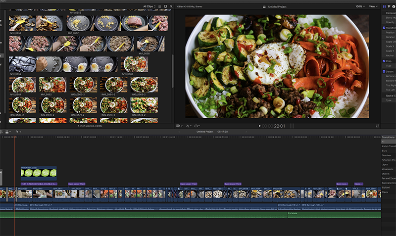 how to start a food blog final cut pro x