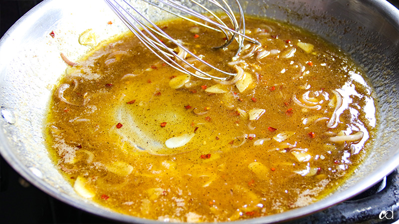 whisking honey miso brown butter