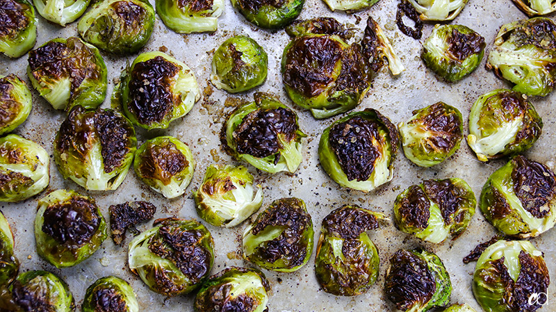 perfectly roasted brussel sprouts