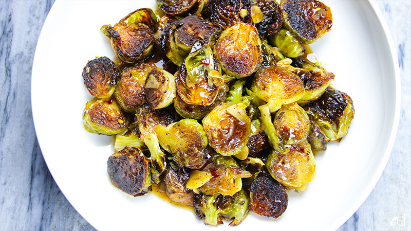 Miso Honey Brown Butter Brussel Sprouts