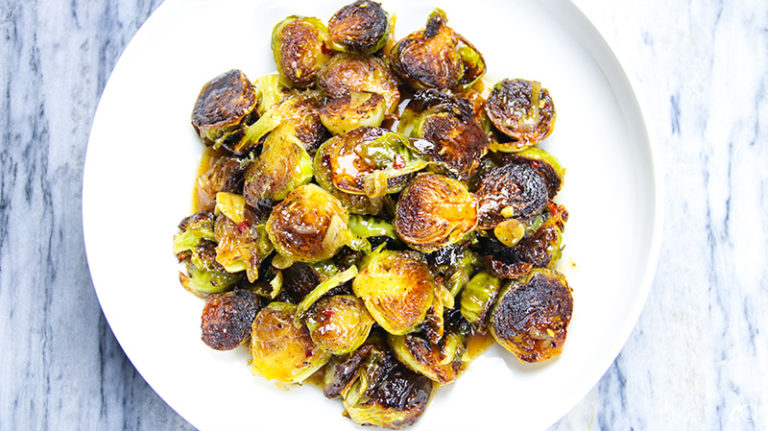 Miso Honey Brown Butter Brussel Sprouts