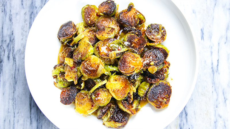 Miso Honey Brown Butter Brussel Sprouts