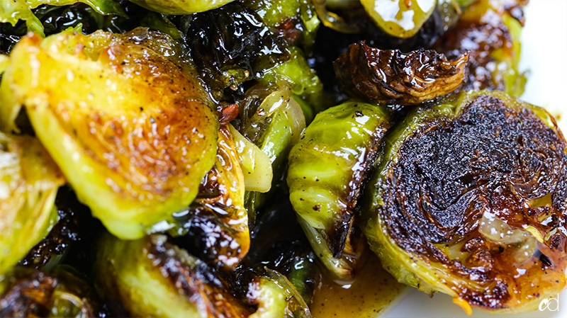 Miso Honey Brown Butter Brussel Sprouts