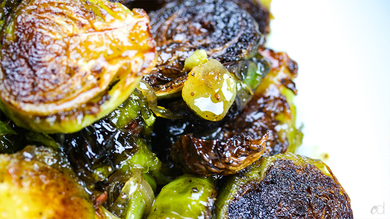 Miso Honey Brown Butter Brussel Sprouts