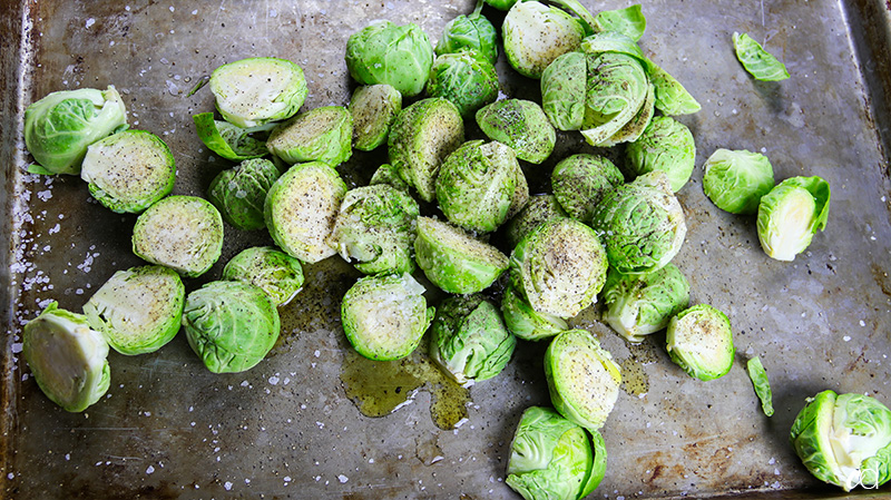 salt and pepper on brussels