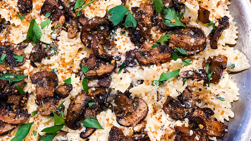 Creamy Roasted Mushroom Pasta