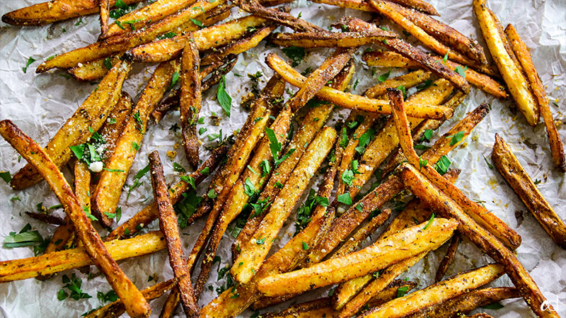 baked parmesan herb fries