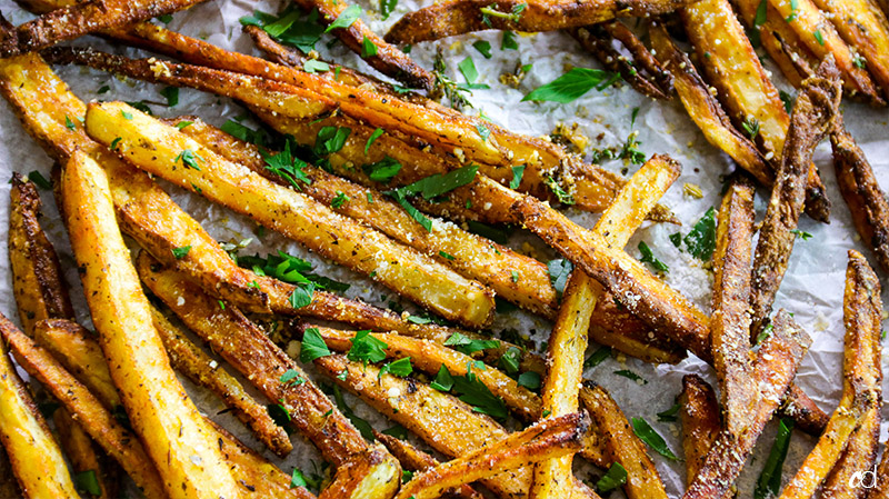 baked parmesan herb fries