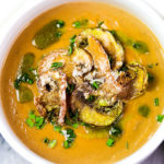 Roasted Garlic Cauliflower Soup