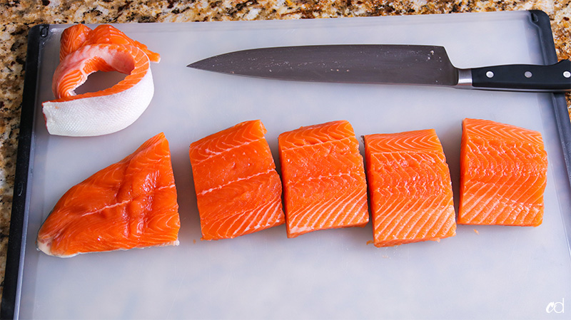 garlic and ginger soy glazed salmon bowl