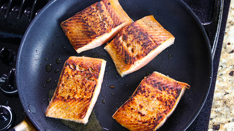 garlic and ginger soy glazed salmon bowl