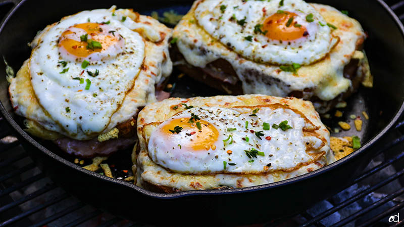 Smoky Grilled Croque Madame