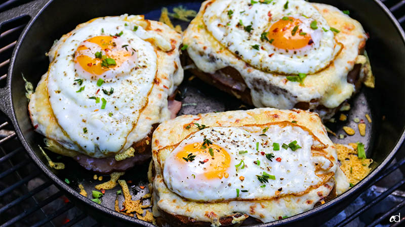 Smoky Grilled Croque Madame