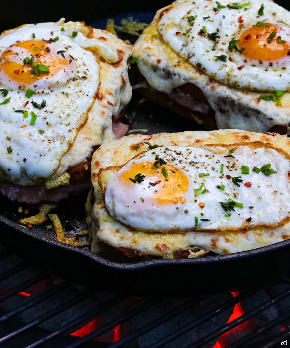 Smoky Grilled Croque Madame