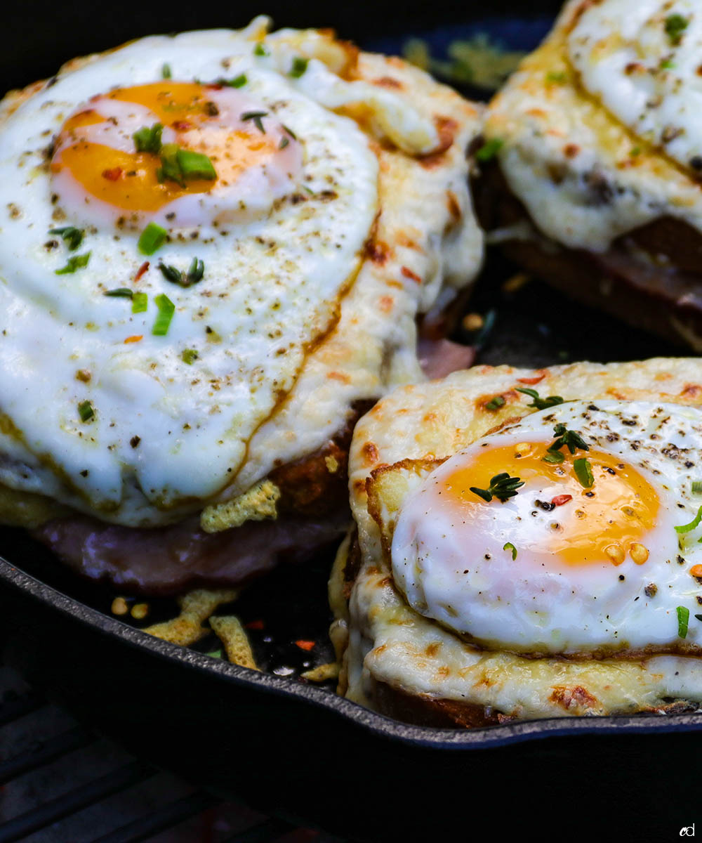 Smoky Grilled Croque Madame