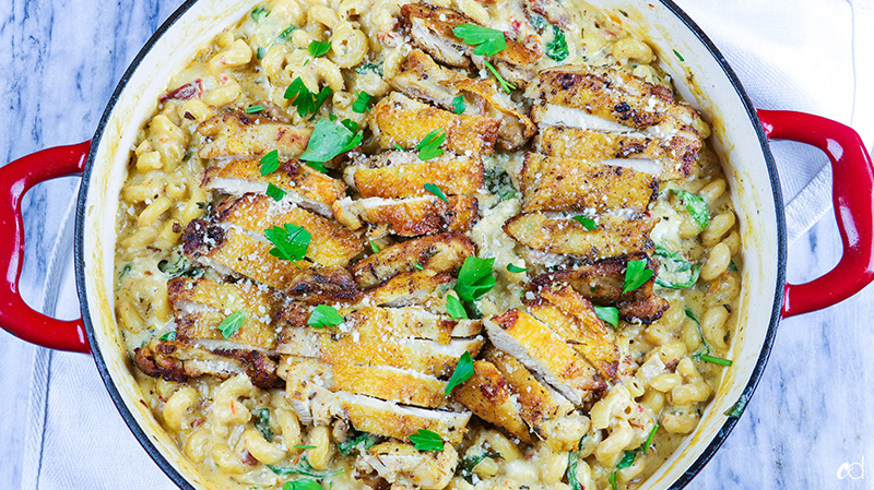 Garlic Tuscan Chicken Pasta