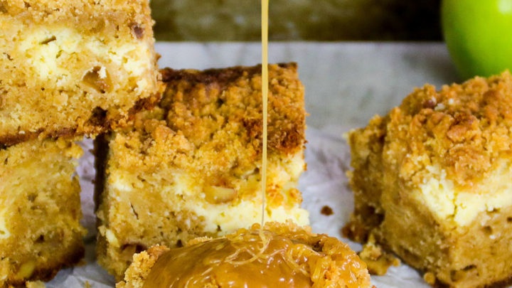 Dutch Apple Cheesecake Blondies