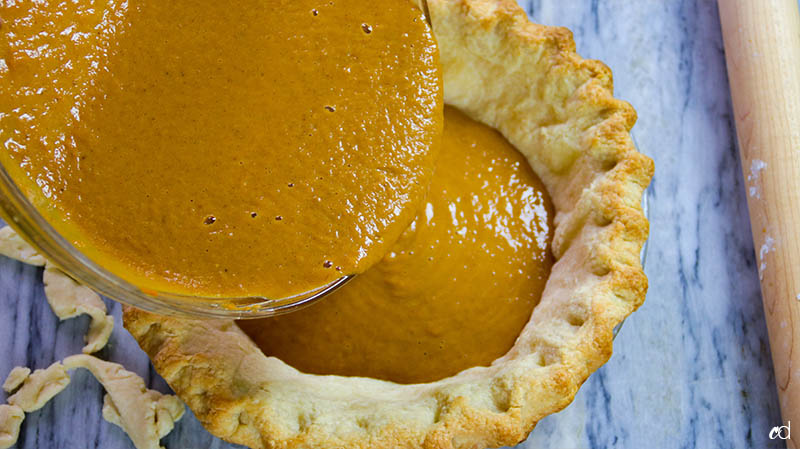 Bourbon Sweet Potato Pumpkin Pie