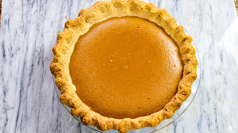 Bourbon Sweet Potato Pumpkin Pie