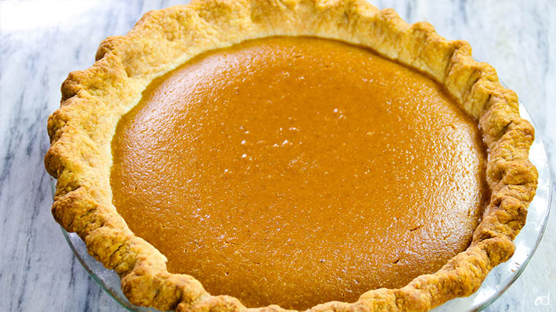 Bourbon Sweet Potato Pumpkin Pie