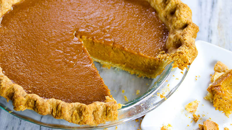 Bourbon Sweet Potato Pumpkin Pie