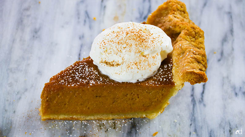 Bourbon Sweet Potato Pumpkin Pie