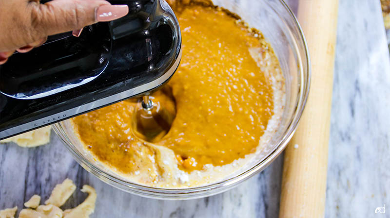 Bourbon Sweet Potato Pumpkin Pie