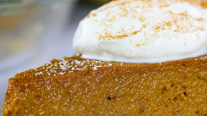 Bourbon Sweet Potato Pumpkin Pie