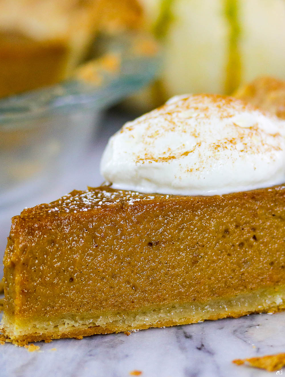 Bourbon Sweet Potato Pumpkin Pie