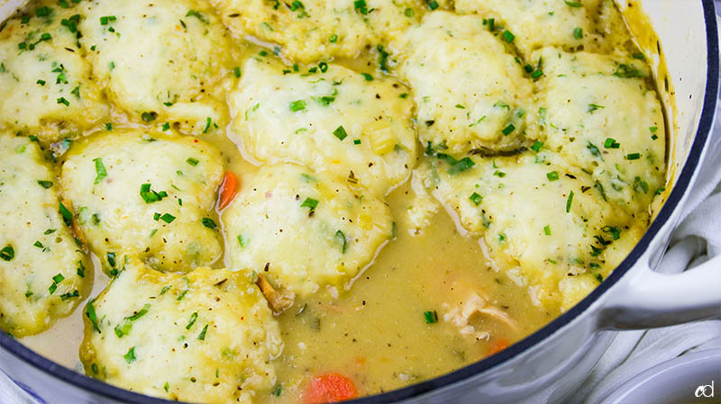 Roasted Chicken and Parmesan Herb Dumplings