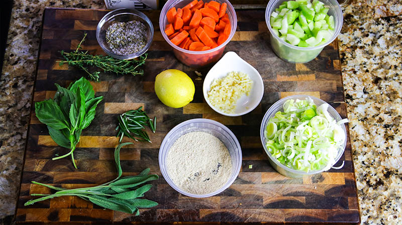 Roasted Chicken and Parmesan Herb Dumplings