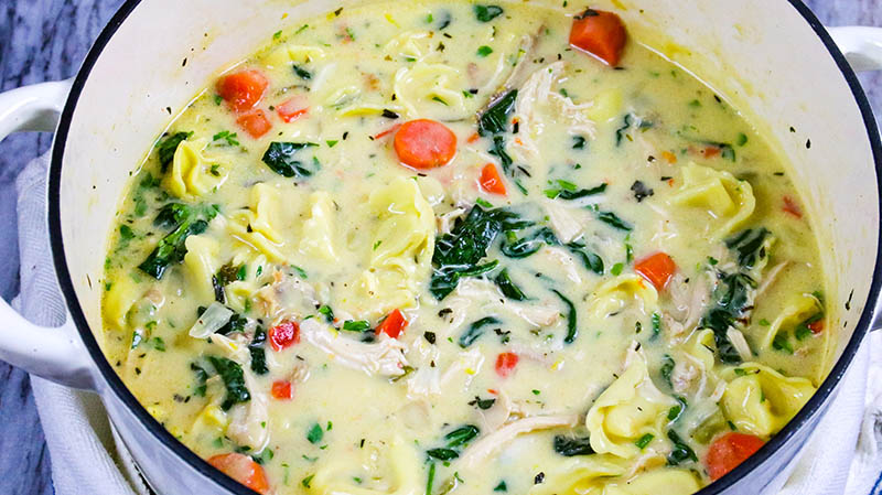 Creamy Chicken Tortellini Soup 30