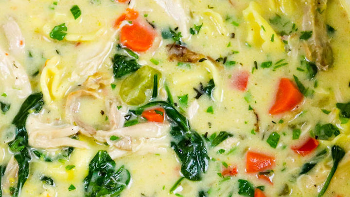 Creamy Chicken Tortellini Soup F1