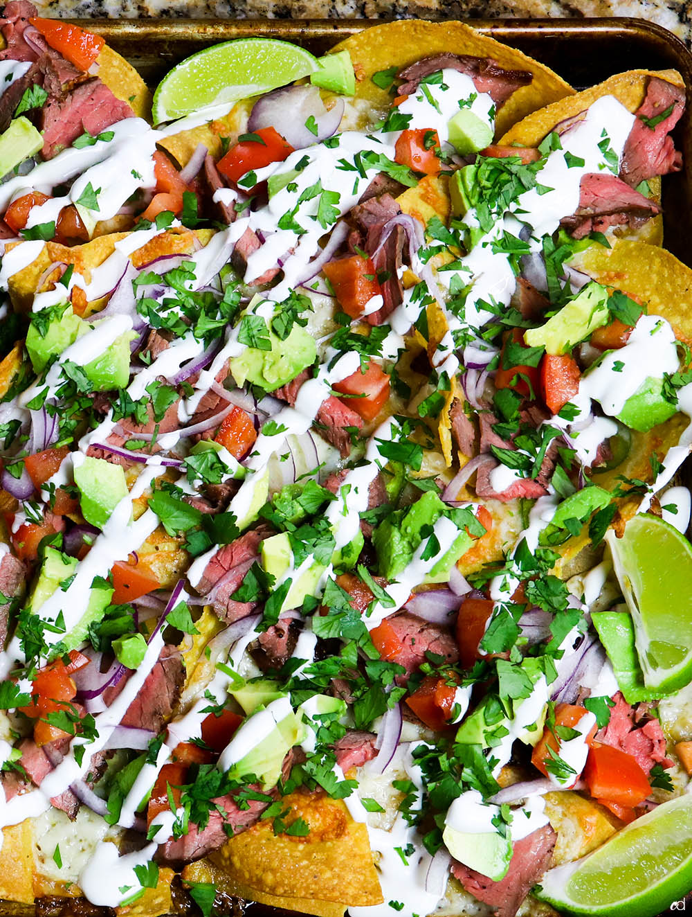 Loaded Steak Sheetpan Nachos Feature1