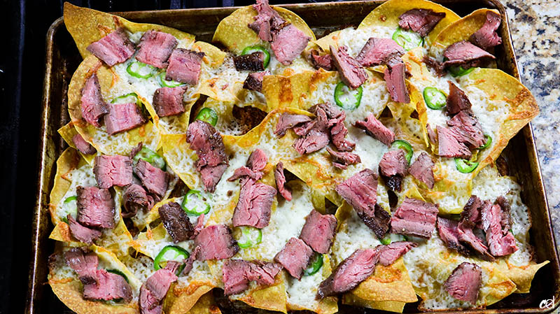 Loaded Steak Sheetpan Nachos14