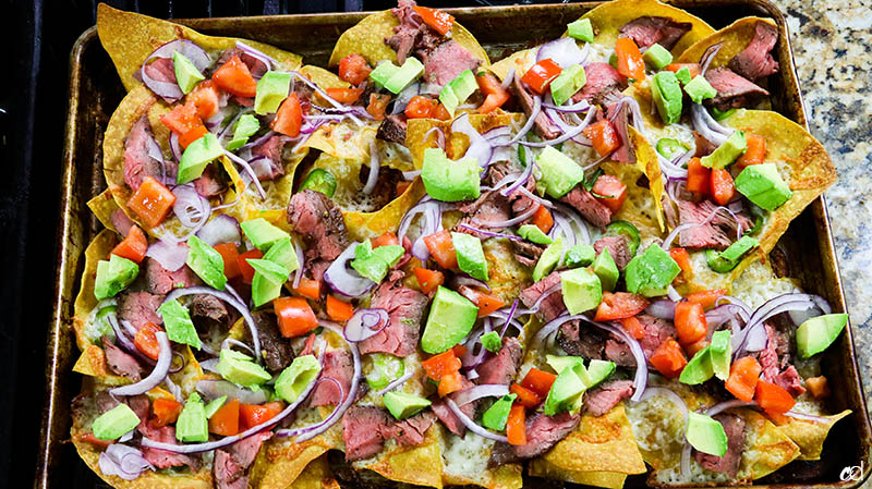 Loaded Steak Sheetpan Nachos16