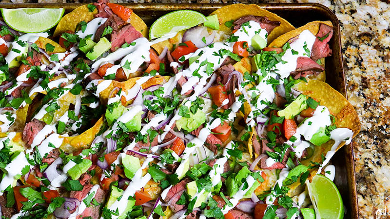 Loaded Steak Sheetpan Nachos21