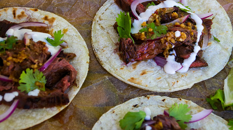 Grilled Mojo Steak Tacos