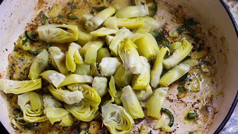 Spinach Artichoke Chicken Thighs