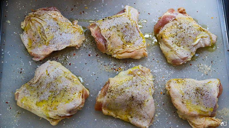 Spinach Artichoke Chicken Thighs