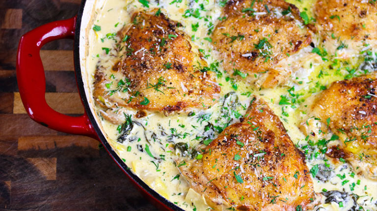 Spinach Artichoke Chicken Thighs 33