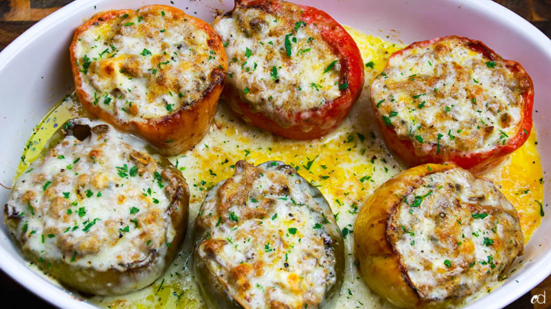 Steak And Cheese Stuffed Peppers