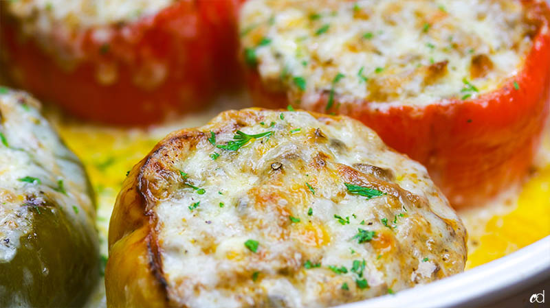 Steak And Cheese Stuffed Peppers