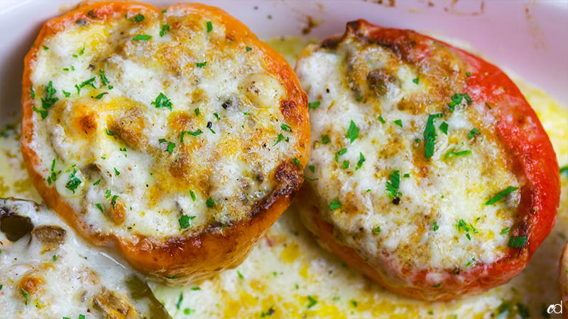 Steak And Cheese Stuffed Peppers