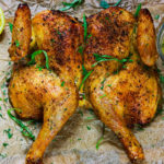 Weeknight Roast Chicken with Garlic and Herb Butter Sauce