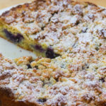 Keto Sour Cream Blueberry Crumb Cake 4
