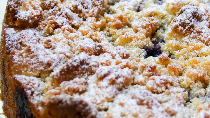 Keto Sour Cream Blueberry Crumb Cake F2