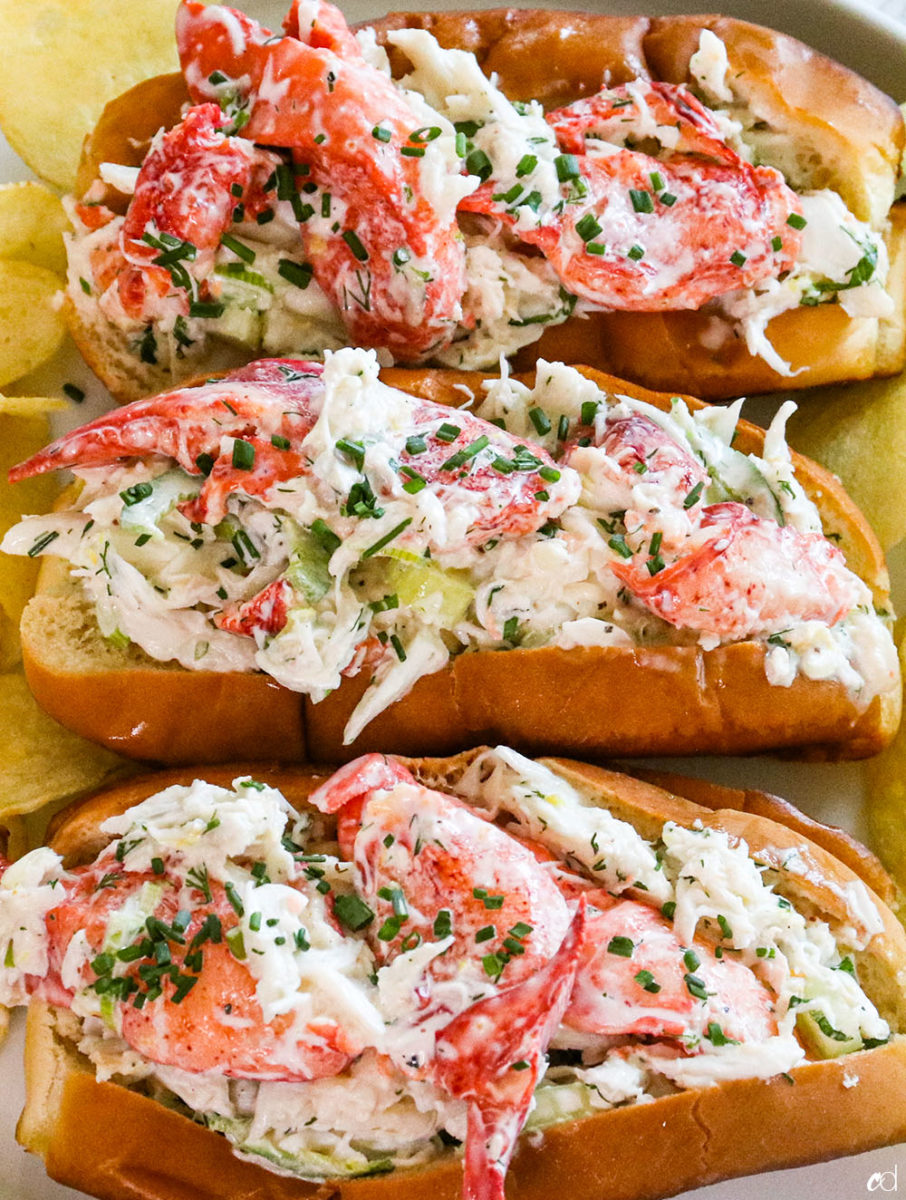 Crab And Lobster Seafood Rolls