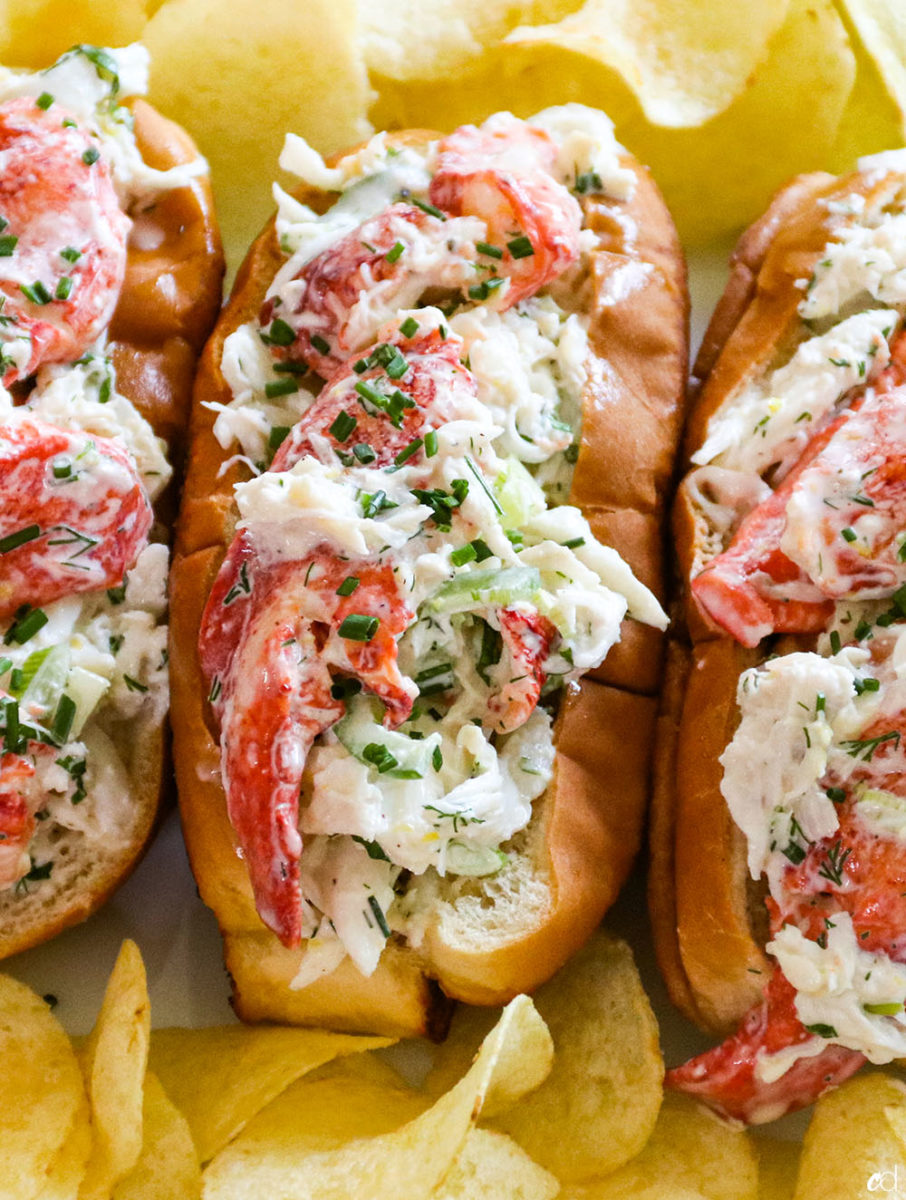 Crab And Lobster Seafood Rolls