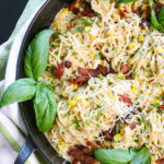 Creamy Crab Corn Bacon Pasta F1